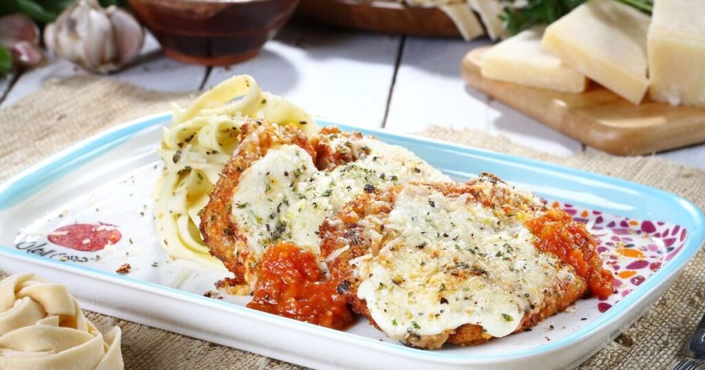 In addition to adding two cheeses and extra virgin olive oil, thinning out your chicken is key to the perfect parmesan meal.